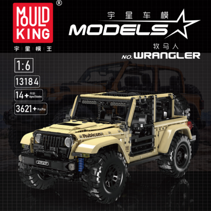 Mould King 13184 - Off Road Geländewagen Jeep Wrangler - Neu - 3621 Teile - OVP - DE