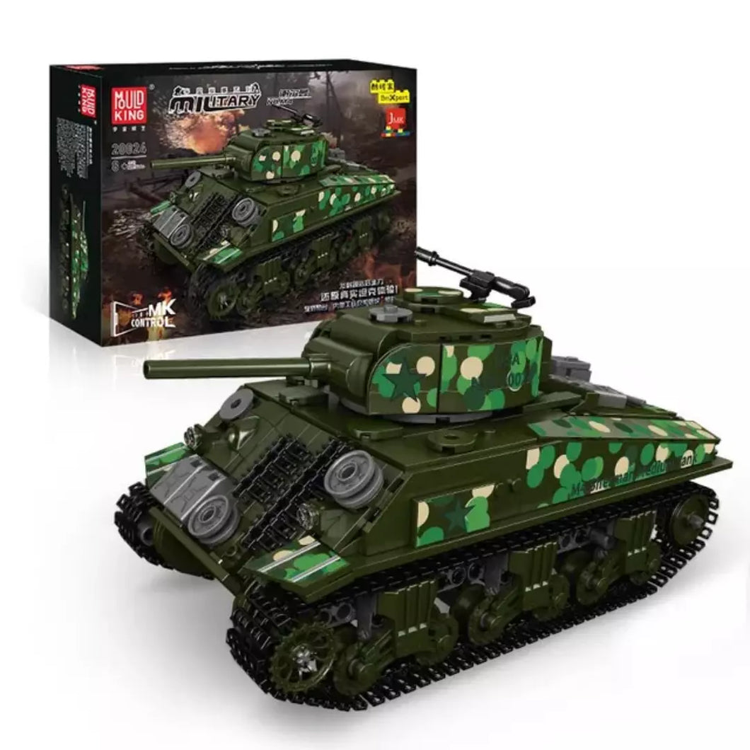 Mould King 20024 - Sherman Panzer - Neu - 1000 Teile - RC - OVP