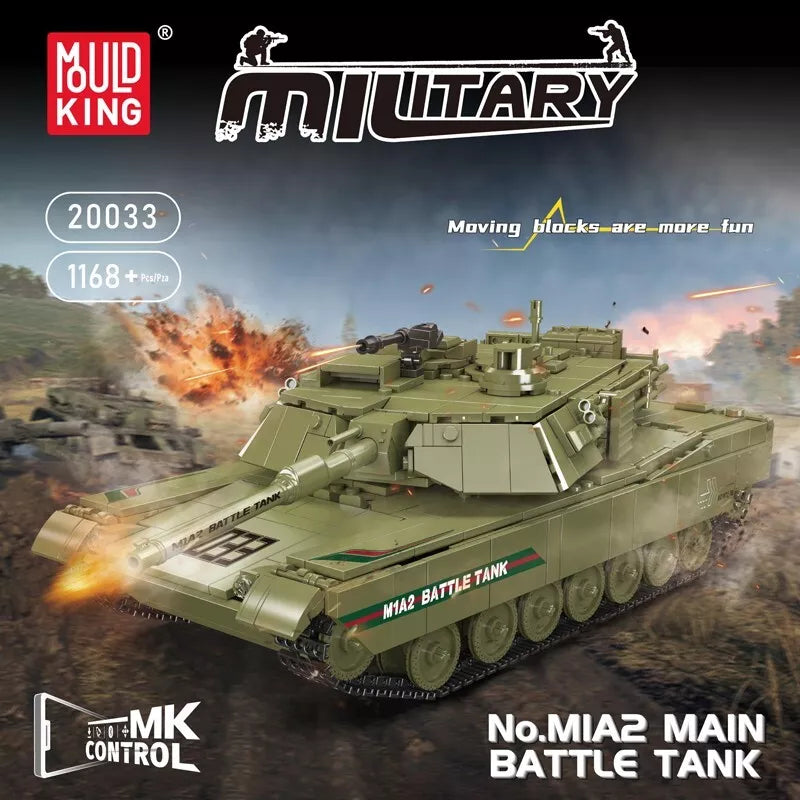 Mould King 20033 - M1A2 Panzer - Tank - Neu - 1168 Teile - OVP
