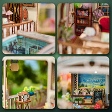Lade das Bild in den Galerie-Viewer, Book Nook - 3D Miniaturhaus - DIY - SL-32 - Happy Moments inkl. Licht
