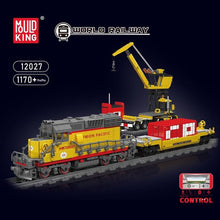 Lade das Bild in den Galerie-Viewer, Mould King 12027 - SD40-2 Diesel Lokomotivzug EMD mit RC - Neu - 1170 Teile - OVP
