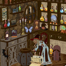 Lade das Bild in den Galerie-Viewer, Book Nook - 3D Miniaturhaus - DIY - BV02-006 -Magic Night inkl. Licht
