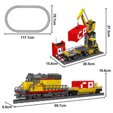 Lade das Bild in den Galerie-Viewer, Mould King 12027 - SD40-2 Diesel Lokomotivzug EMD mit RC - Neu - 1170 Teile - OVP
