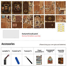 Lade das Bild in den Galerie-Viewer, Book Nook - 3D Miniaturhaus - DIY- BV02-009 - Royal Seamer inkl. Licht
