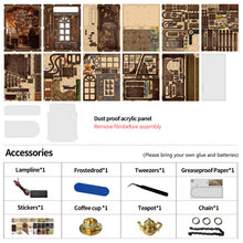 Lade das Bild in den Galerie-Viewer, Book Nook - 3D Miniaturhaus - DIY - BV02-012 - Serenity Coffee House inkl. Licht
