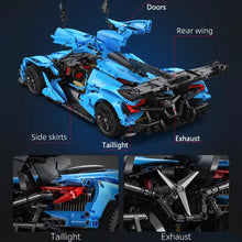 Lade das Bild in den Galerie-Viewer, Cada C64003 - Gumpert Apolle Hypercar 1:8 - Neu - 3865 Teile - OVP
