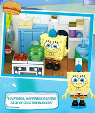 Lade das Bild in den Galerie-Viewer, AreaX AB0027 - SpongeBob Krusty Krab Burger - Neu - 2700 Teile - OVP
