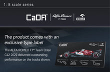 Lade das Bild in den Galerie-Viewer, Cada C64005 - Alfa Romeo F1 Team Orlen - C42 - 1:8 - Neu - 1868 Teile - OVP
