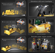 Lade das Bild in den Galerie-Viewer, Cada C61056 - Goliath Bulldozer m. Motor - Dynamisch - Neu - 2826 Teile - OVP
