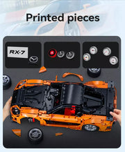 Lade das Bild in den Galerie-Viewer, Cada C61502 - Mazda RX-7 - RC + Motor - 1:8 - Neu - 3305 Teile - OVP
