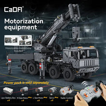 Lade das Bild in den Galerie-Viewer, Cada C61507 - Militär Kranwagen mit Motor - Neu - 2686 Teile - OVP
