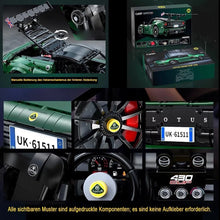 Lade das Bild in den Galerie-Viewer, Cada C61511 - Lotus Exige Cup 430 - 1:8 - Neu - 3730 Teile - OVP
