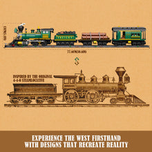 Lade das Bild in den Galerie-Viewer, Funwhole F9036 - Western Freight Train m. Beleuchtung - Neu - 1524 Teile - OVP
