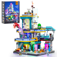 Lade das Bild in den Galerie-Viewer, Funwhole F9042 - Cyberpunk Apartment mit Beleuchtung - Neu - 2507 Teile - OVP
