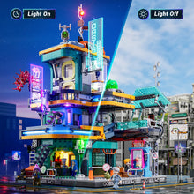 Lade das Bild in den Galerie-Viewer, Funwhole F9042 - Cyberpunk Apartment mit Beleuchtung - Neu - 2507 Teile - OVP
