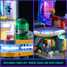 Lade das Bild in den Galerie-Viewer, Funwhole F9042 - Cyberpunk Apartment mit Beleuchtung - Neu - 2507 Teile - OVP
