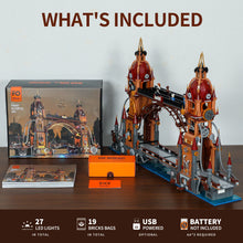 Lade das Bild in den Galerie-Viewer, Funwhole F9047 - Steampunk City Bridge m. Beleuchtung - Neu - 3170 Teile - OVP
