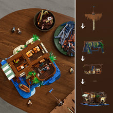 Lade das Bild in den Galerie-Viewer, Funwhole F9011 - Medieval Pier Inn m. Beleuchtung - Neu - 2143 Teile - OVP

