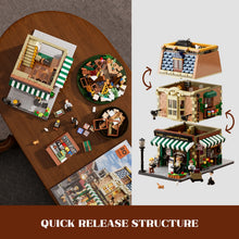 Lade das Bild in den Galerie-Viewer, Funwhole F9031 - Book Cafe - Bookstore m. Beleuchtung - Neu - 1718 Teile - OVP
