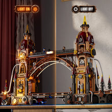 Lade das Bild in den Galerie-Viewer, Funwhole F9047 - Steampunk City Bridge m. Beleuchtung - Neu - 3170 Teile - OVP
