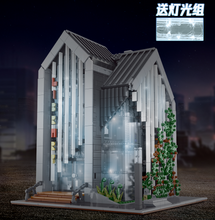 Lade das Bild in den Galerie-Viewer, Mork 011001 - Modern Library mit Beleuchtung - Neu - 2789 Teile - OVP
