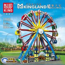 Lade das Bild in den Galerie-Viewer, Mould King 11006 - Ferris Wheel mit Beleuchtung, Motor und RC - Neu - 3836 Teile - OVP
