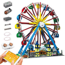 Lade das Bild in den Galerie-Viewer, Mould King 11006 - Ferris Wheel mit Beleuchtung, Motor und RC - Neu - 3836 Teile - OVP
