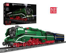 Lade das Bild in den Galerie-Viewer, Mould King 12007 - Deutscher Schnellzug mit Motor, RC und Beleuchtung - Neu - 2348 Teile - OVP
