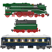 Lade das Bild in den Galerie-Viewer, Mould King 12007 - Deutscher Schnellzug mit Motor, RC und Beleuchtung - Neu - 2348 Teile - OVP
