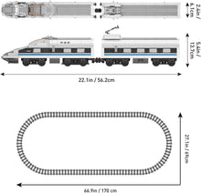 Lade das Bild in den Galerie-Viewer, Mould King 12021 - Hochgeschwindigkeitszug mit RC - Neu - 1211 Teile - OVP
