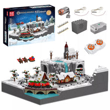Lade das Bild in den Galerie-Viewer, Mould King 12029 - Eisenbahn mit Winterlandschaft mit RC - Neu - 4234 Teile - OVP
