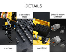 Lade das Bild in den Galerie-Viewer, Mould King 13107 - Schwerlastkran inkl. Motor und RC - Neu - 2590 Teile - OVP
