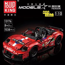 Lade das Bild in den Galerie-Viewer, Mould King 13176 - Porsche 911 - Motor+RC - Neu - 1538 Teile - OVP
