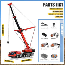 Lade das Bild in den Galerie-Viewer, Mould King 17013 - Schwerlastkran inkl. Motor und RC - Neu - 4460 Teile - OVP
