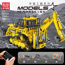 Lade das Bild in den Galerie-Viewer, Mould King 17023 - Pneumatic Bulldozer inkl. Motor und RC - Neu - 3963 Teile - OVP
