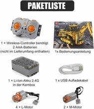 Lade das Bild in den Galerie-Viewer, Mould King 17023 - Pneumatic Bulldozer inkl. Motor und RC - Neu - 3963 Teile - OVP

