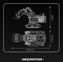 Lade das Bild in den Galerie-Viewer, Mould King 17071 - Liebherr R 9800 Schwerlastbagger inkl. Motor und RC - Neu - 4767 Teile - OVP
