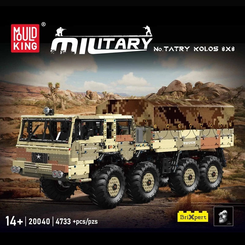 Mould King 20040 - Militärtruck Tara Kolos - Neu - 4733 Teile - RC - OVP