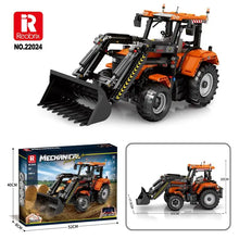 Lade das Bild in den Galerie-Viewer, Reobrix 22024 - Frontlader Traktor inkl. Motor - Neu - 1496 Teile - OVP
