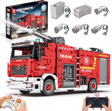 Lade das Bild in den Galerie-Viewer, Reobrix 22008 - Fire Truck - Feuerwehrauto inkl. Motor und RC - Neu - 2888 Teile - OVP
