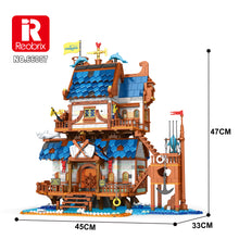 Lade das Bild in den Galerie-Viewer, Reobrix 66007 - Mittelalterlicher Angelladen - Neu - 2450 Teile - OVP
