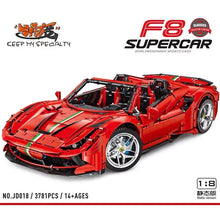 Lade das Bild in den Galerie-Viewer, Jiestar / Small Angle JD018 - Ferrari F8  - Neu - 3781 Teile - OVP
