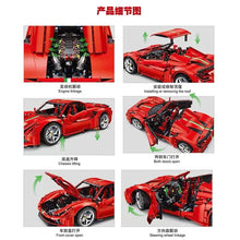 Lade das Bild in den Galerie-Viewer, Jiestar / Small Angle JD018 - Ferrari F8  - Neu - 3781 Teile - OVP
