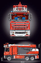 Lade das Bild in den Galerie-Viewer, TGL T4008 - Feuerwehr Drehleiterfahrzeug m. Wassersprühfunktion - RC - Neu - 4629 Teile - OVP
