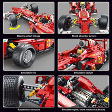 Lade das Bild in den Galerie-Viewer, TGL T5006 - Formel 1 Sports Car rot - Neu - 1698 Teile - OVP
