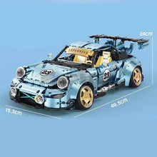 Lade das Bild in den Galerie-Viewer, TGL T5036 - 911 Cabrio Sports Car blau - Neu - 2368 Teile - OVP
