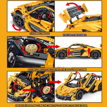 Lade das Bild in den Galerie-Viewer, TGL T5040 - P1 GTR Sports Car gelb - Neu - 2298 Teile - OVP

