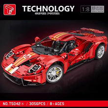 Lade das Bild in den Galerie-Viewer, TGL T5042 - Ford GT 1:8 Sports Car rot - Neu - 3056 Teile - OVP
