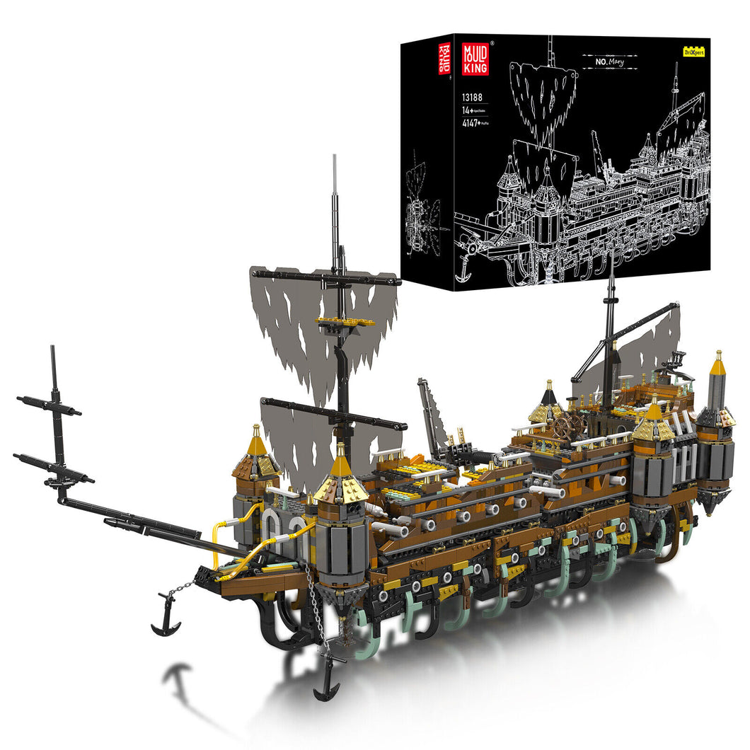 Mould King 13188 - Geisterschiff Silent Mary - Neu - 4147 Teile - OVP beschädigt