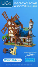 Lade das Bild in den Galerie-Viewer, UrGe 50103 - Medieval Town Windmill - Neu - 1824 Teile - OVP
